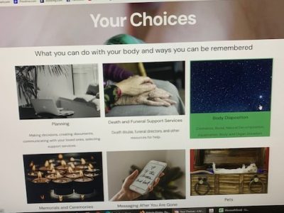 Your Choices page